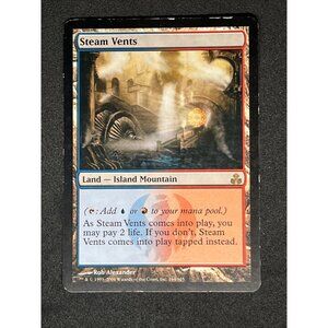 SALE 💸 MTG Steam Vents Guildpact MTG CARD Land Island Mountain 164/165